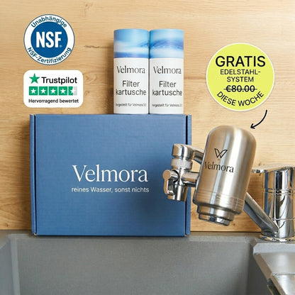 Velmora®️ 3.0 Wasserfiltersystem für den Wasserhahn