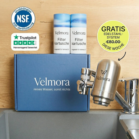 Velmora®️ 3.0 Wasserfiltersystem für den Wasserhahn